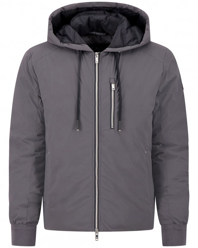Moose Knuckles Mens Northdale Regular Fit Hooded Zip Jacket - Grey (Cement)