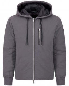 Mens Northdale Regular Fit Hooded Zip Jacket - Grey (Cement)