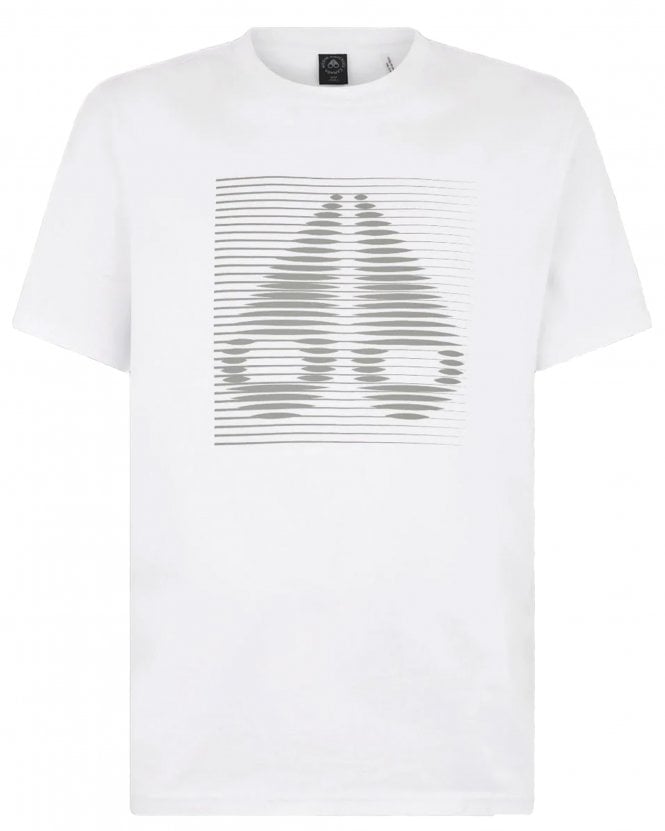 Moose Knuckles Mens Raydaze Logo T-Shirt - Milky Way (White)