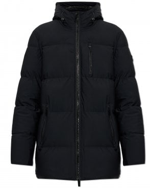 Mens Soho 3Q Relaxed Fit Down Hood Jacket - Black 