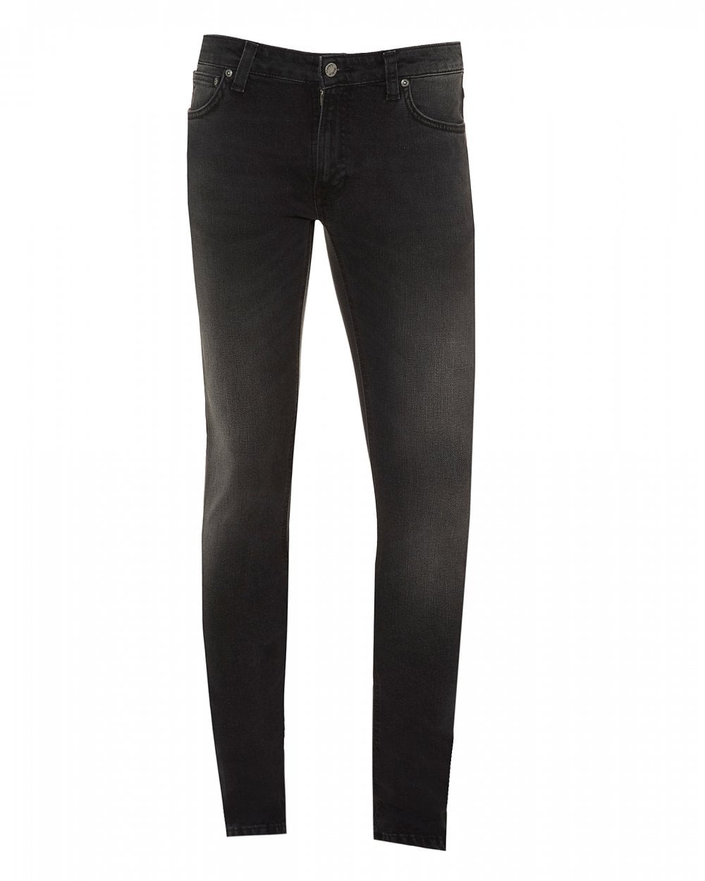 nudie jeans waxed black