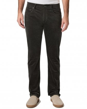 Mens Federal Slim Straight Stretch Couduroy Jeans - Dark Grey (Dark Iron)