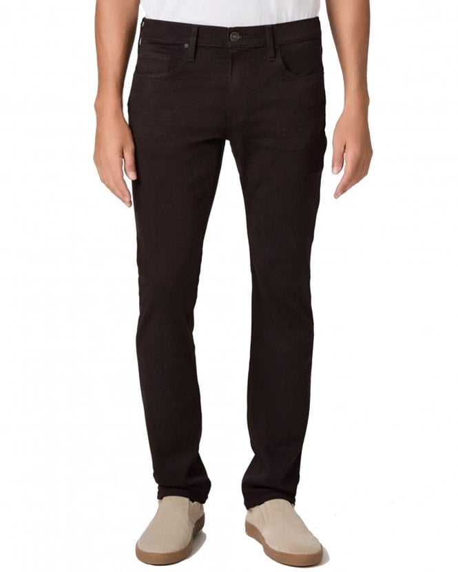 Paige Jeans Mens Lennox Slim Fit Transcend  Jeans - Dark Brown (Deep Chocolate)
