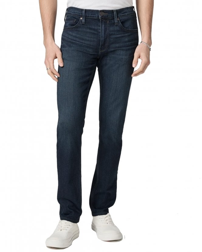 Paige Jeans Mens Lennox Slim Fit Transcend Stretch Jeans - Dark Blue (Russ)