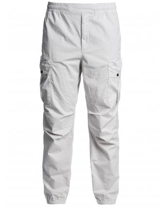 Mens Zander DS Cargo Casual Trousers Ghiaccio White