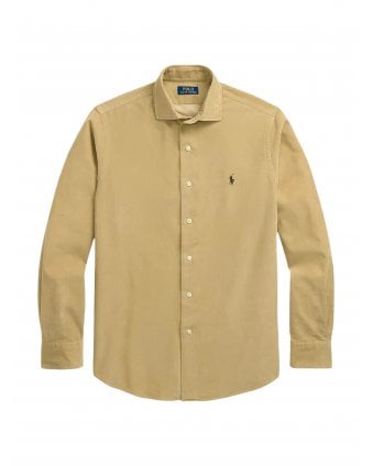 Custom fit Corduroy Shirt Coastal Beige
