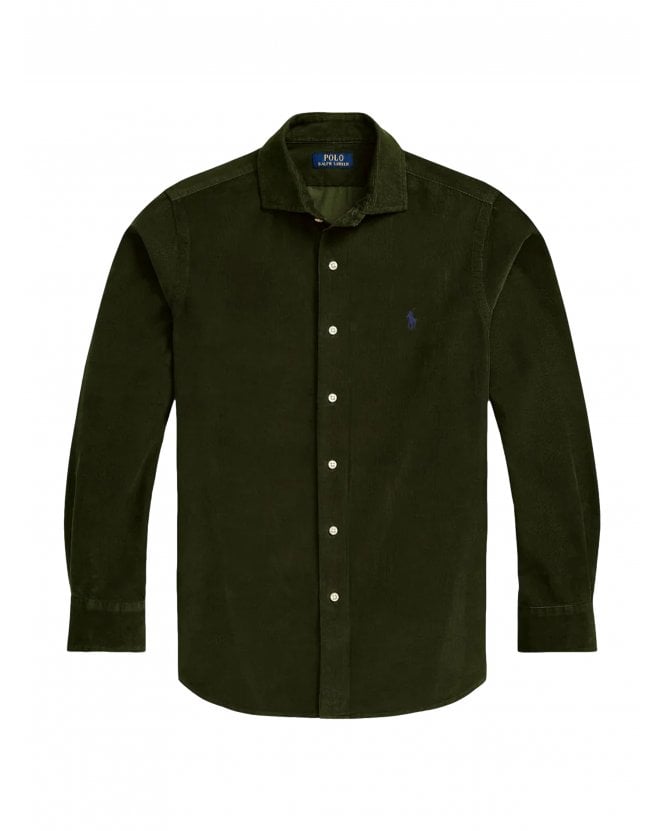 Polo Ralph Lauren Custom fit Corduroy Shirt Estate Olive Green