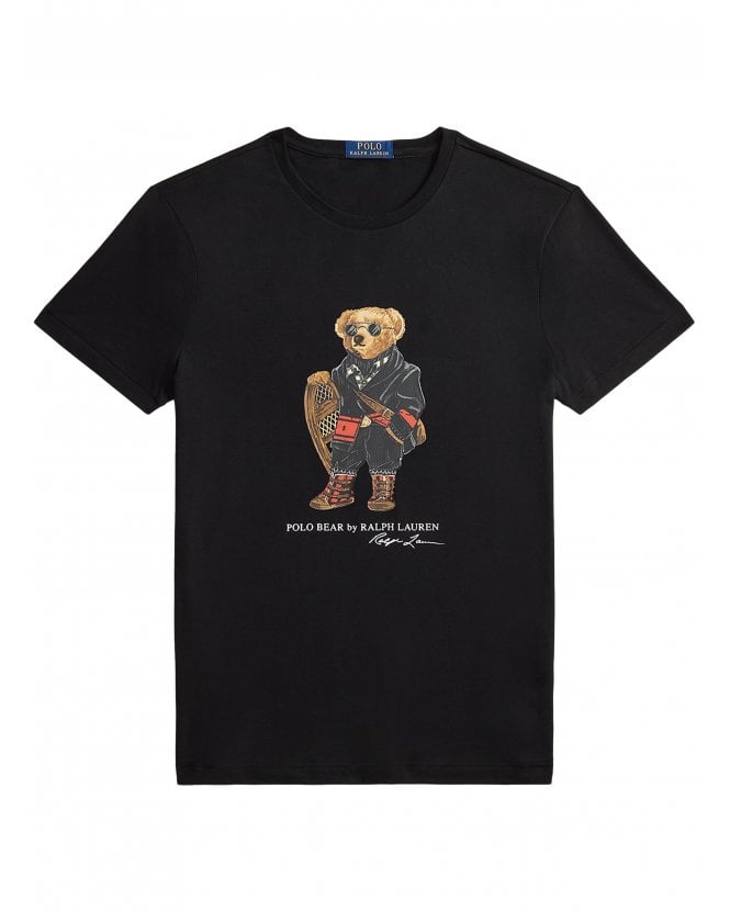 Polo Ralph Lauren  Custom Slim Fit Holiday Bear T-Shirt Black