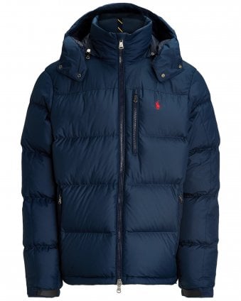 Gorham Regular Fit Down Detachable Hood Jacket - Collection Navy
