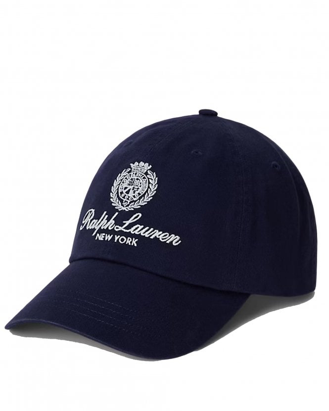 Polo Ralph Lauren Mens Crest Embroidered Twill Baseball Cap - Newport Navy