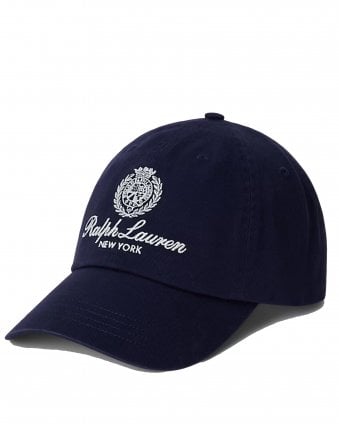 Mens Crest Embroidered Twill Baseball Cap - Newport Navy
