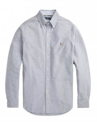 Mens Custom Fit Oxford Shirt - Slate (Grey)