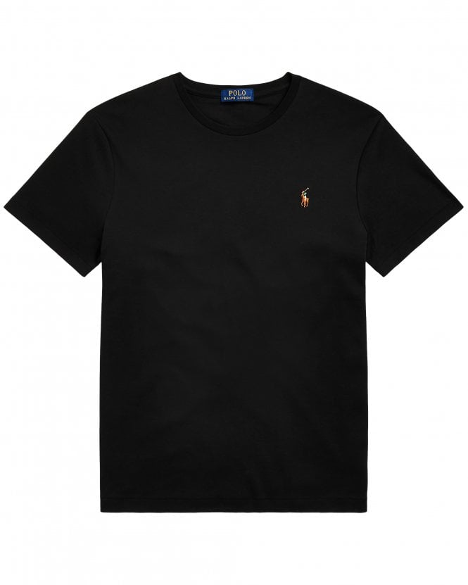 Polo Ralph Lauren Mens Custom Slim Fit Pima T-Shirt - Black