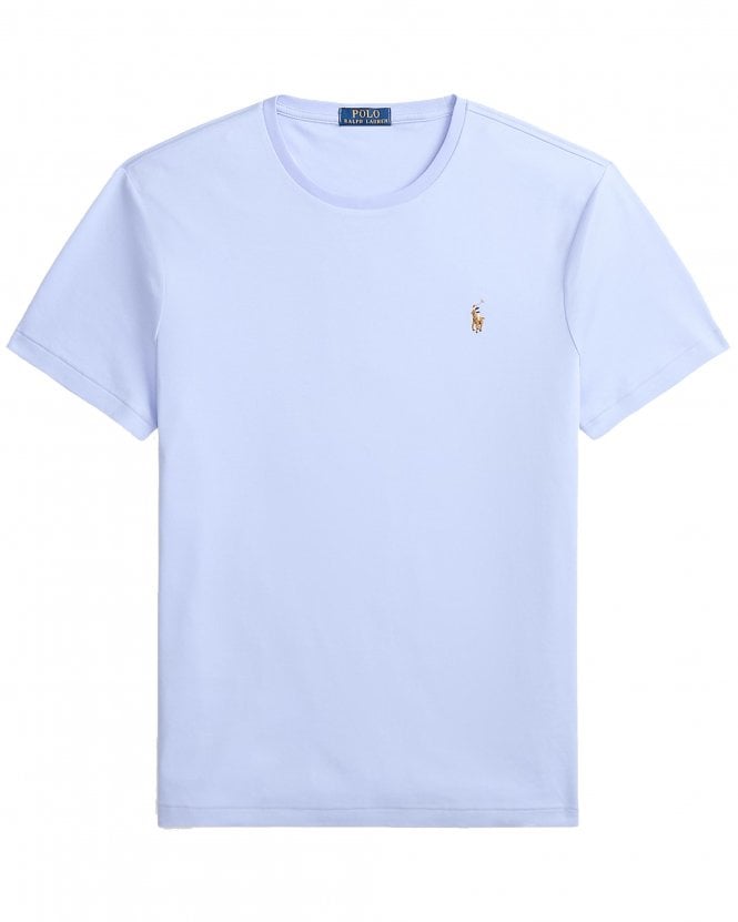 Polo Ralph Lauren Mens Custom Slim Fit Pima T-Shirt - Pebble Blue