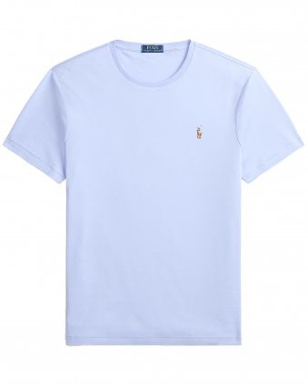 Mens Custom Slim Fit Pima T-Shirt - Pebble Blue
