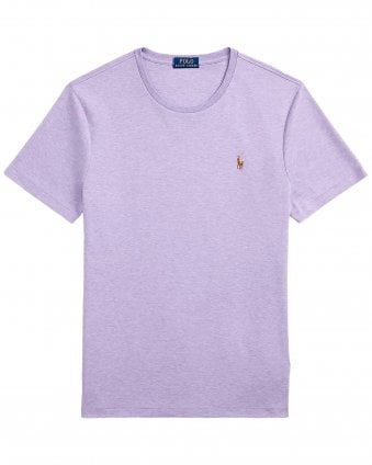 Mens Custom Slim Fit Soft Cotton T-Shirt - Amethyst Heather (Purple) 