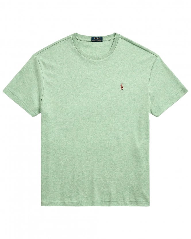 Polo Ralph Lauren Mens Custom Slim Fit Soft Cotton T-Shirt - Celadon Heather (Green)