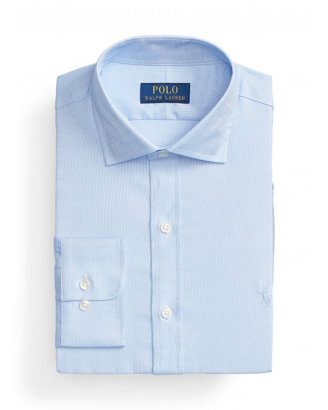 Polo Ralph Lauren Mens Dobby Shirt Blue/White 