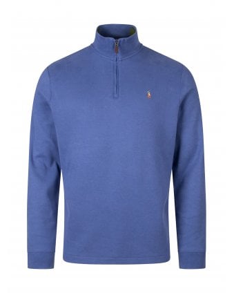 Mens Estate Quarter Zip Jumper Old Royal Blue