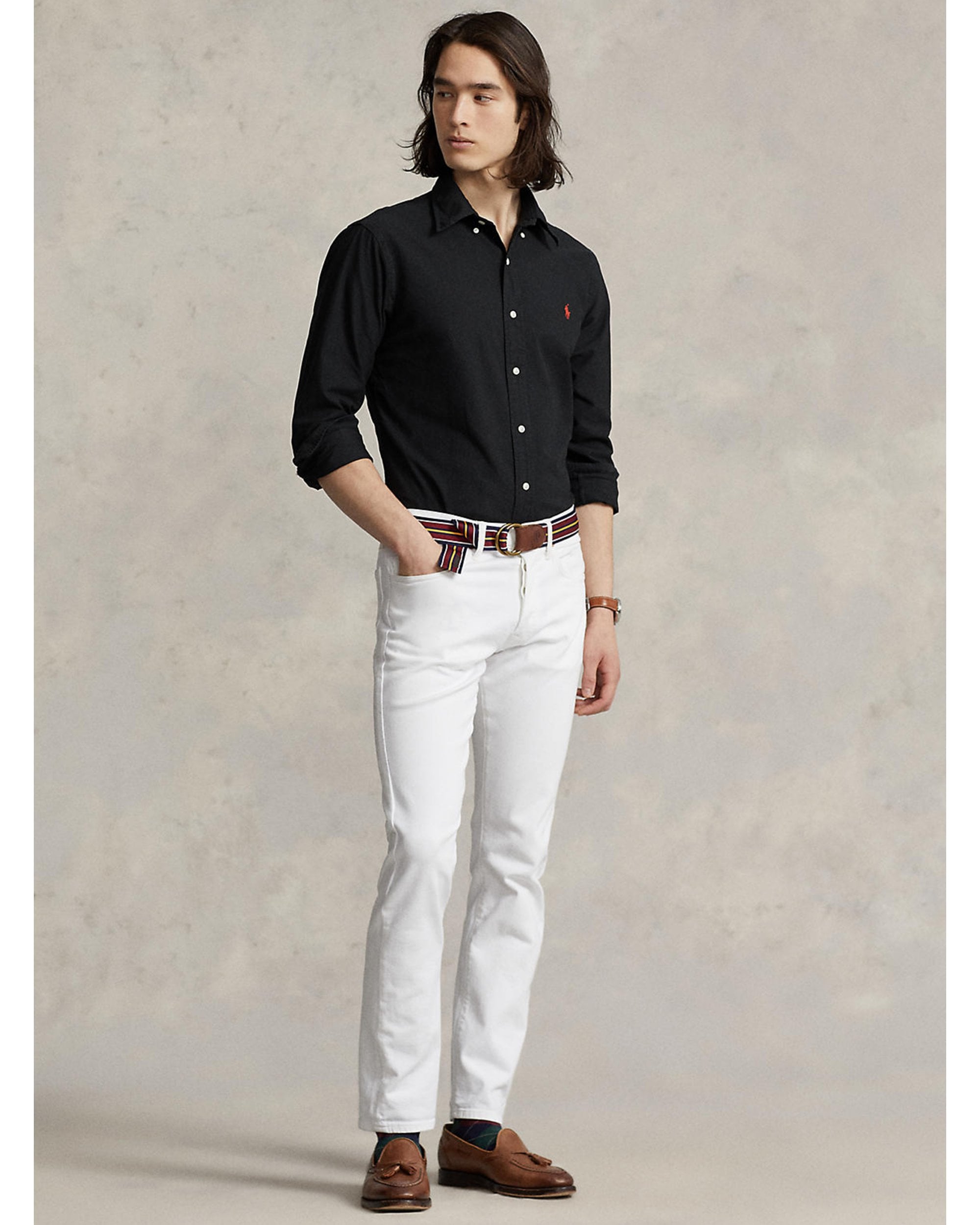 Polo Ralph Lauren Mens Oxford Shirt Black display picture 3
