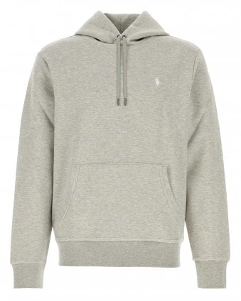 Mens Regular Fit Double-Knit Hoodie - Grey (Dark Sport Heather)