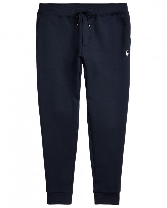 Polo Ralph Lauren Mens Regular Fit Double-Knit Tapered Tracksuit Bottoms - Aviator Navy