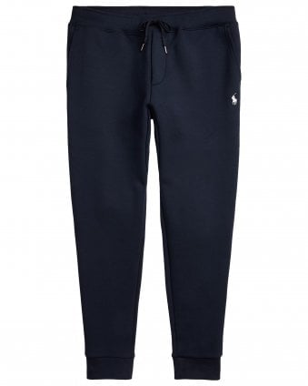Mens Regular Fit Double-Knit Tapered Tracksuit Bottoms - Aviator Navy