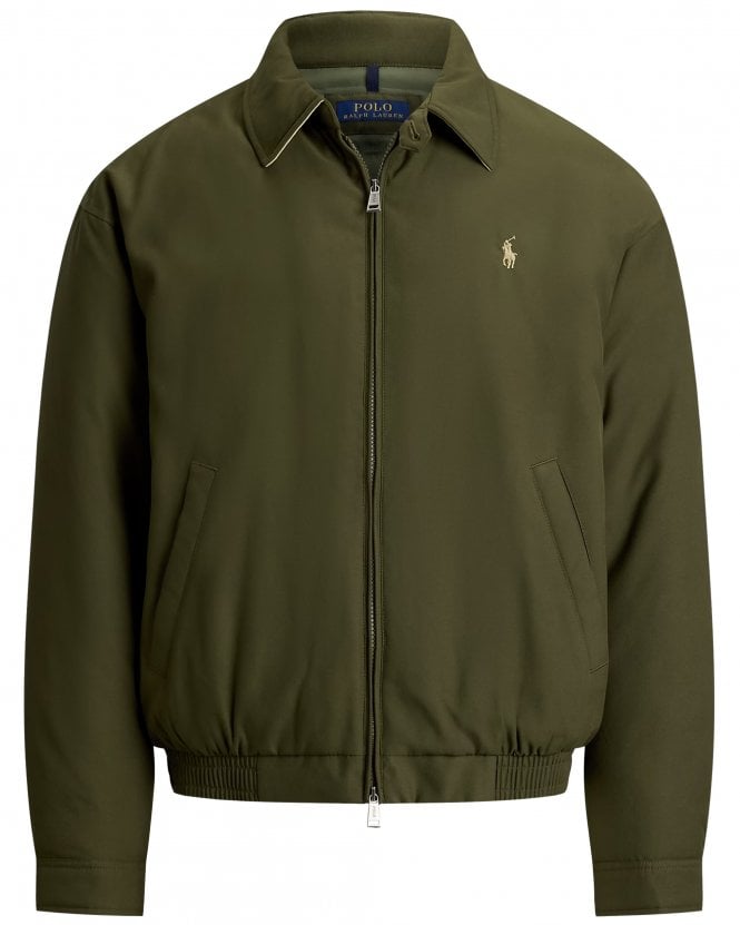 Polo Ralph Lauren Mens Regular Fit Down Harrington Jacket - Green (Company Olive)