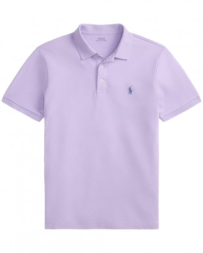 Polo Ralph Lauren Mens Slim Fit Soft-Touch Polo Shirt - Powder Purple