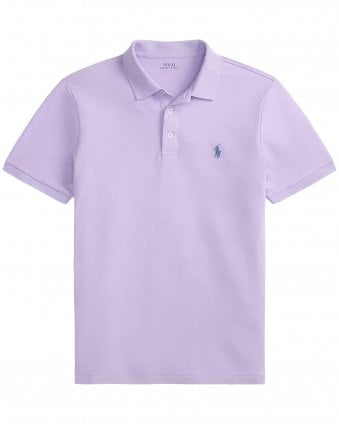 Mens Slim Fit Soft-Touch Polo Shirt - Powder Purple