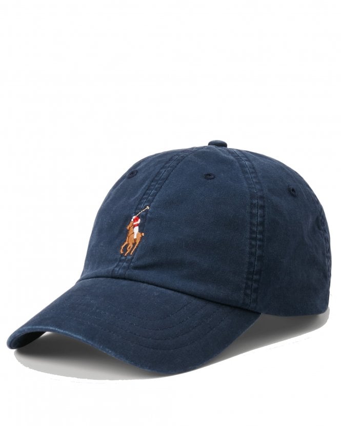 Polo Ralph Lauren Mens Stretch Cotton Twill Adjustable Ball Cap - Nautical Ink (Navy)
