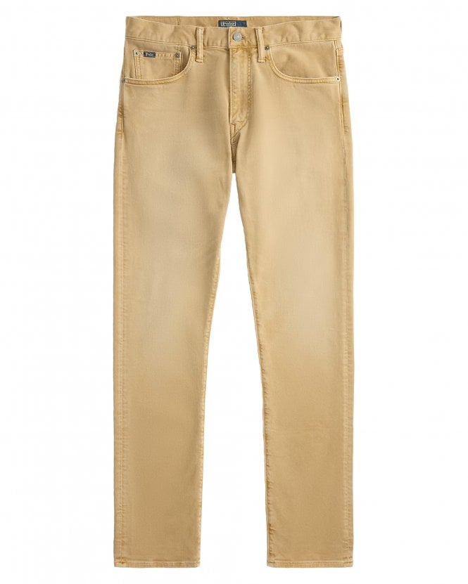 Polo Ralph Lauren Mens Sullivan Slim Fit Stretch Jeans - Hillstone Classic Camel (Beige)