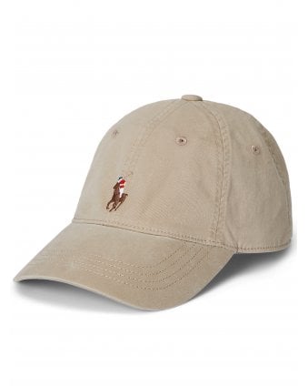 Mens Twill Cap Nautical Khaki Tan