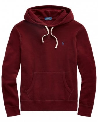 RL Regular Fit Fleece Hoodie - Dark Red (Classic Wine)
