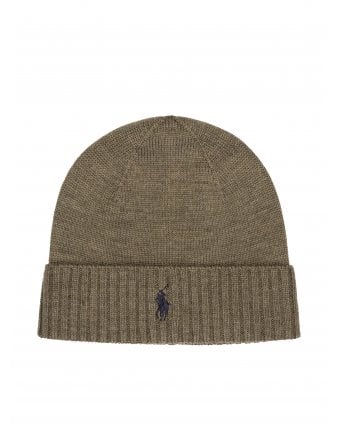 Signature Wool Beanie Light Cargo Olive Heather