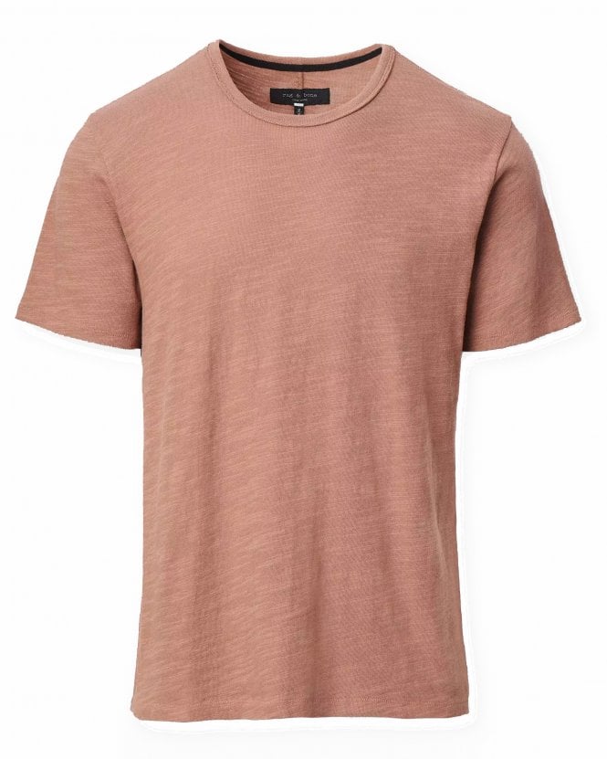 Rag & Bone Mens Classic Flame T-Shirt - Rust (Brown Orange)