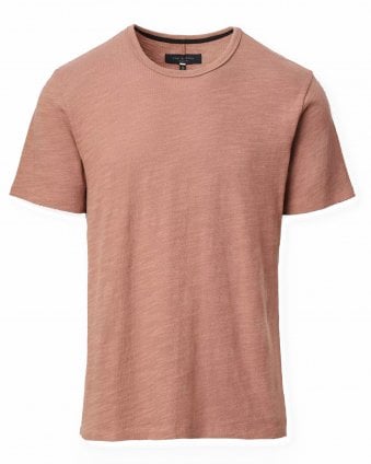 Mens Classic Flame T-Shirt - Rust (Brown Orange)