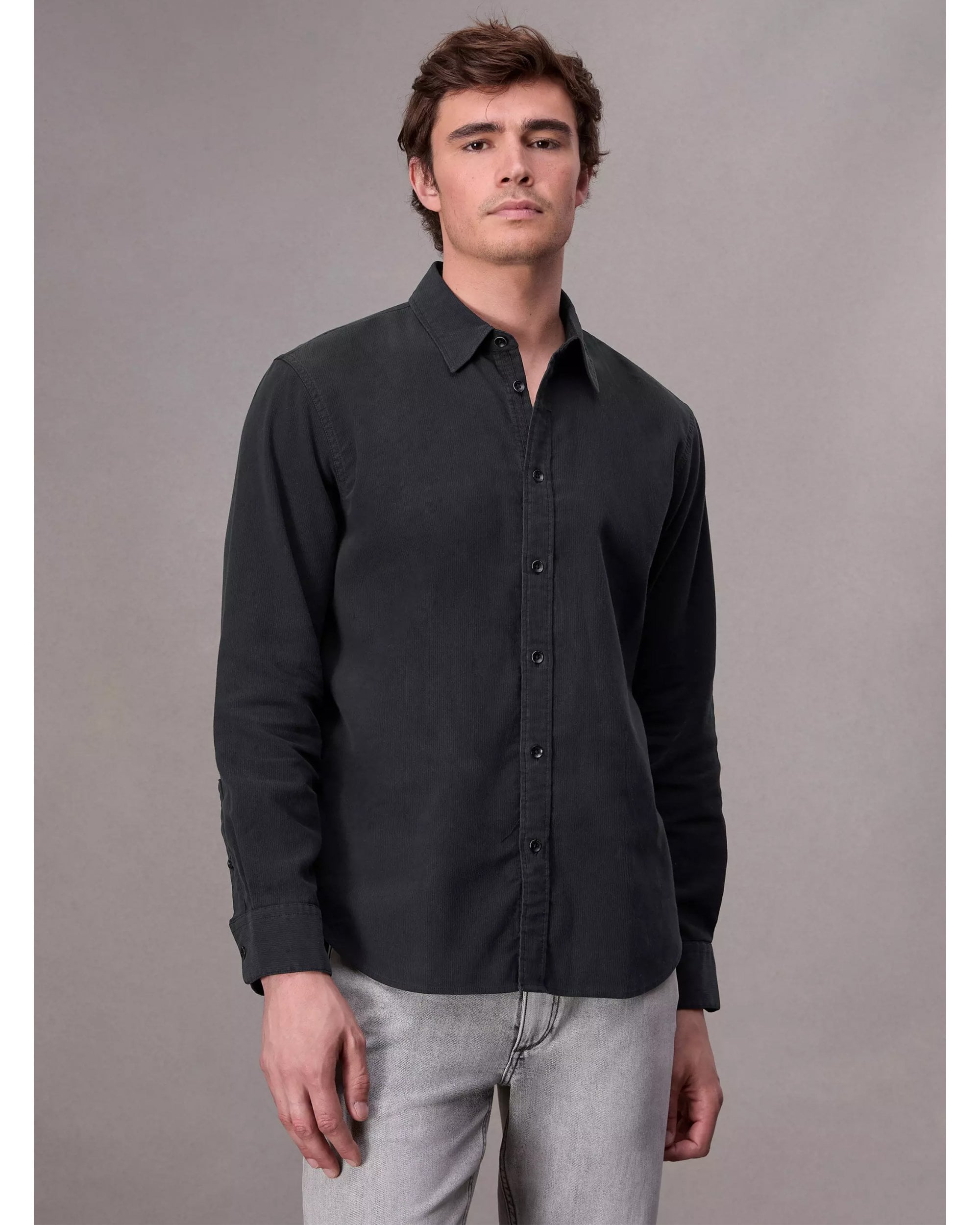 Rag & Bone Mens Finch Corduroy Shirt Black