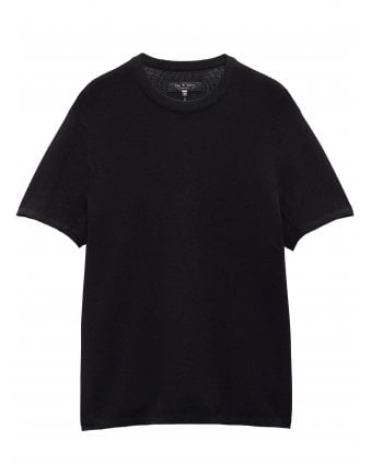 Mens Harvey Knit T-Shirt Black
