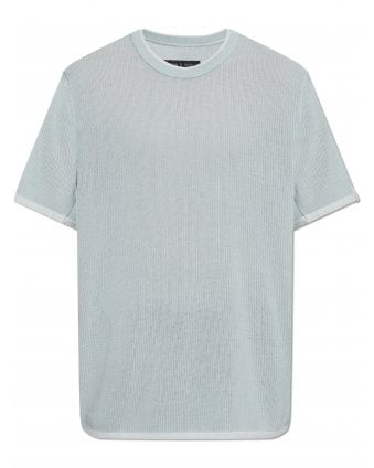 Mens Harvey Knit T-Shirt Light Blue