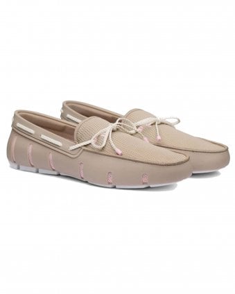 Mens Braided Lace Loafer - Sand Dune/Blush (Beige/Pink)