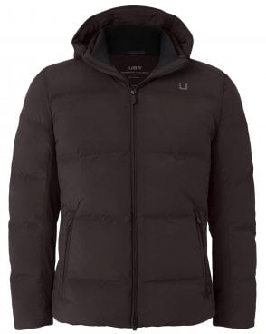 Mens Bolt Tailored Fit Hooded Jacket - Brown (Espresso)
