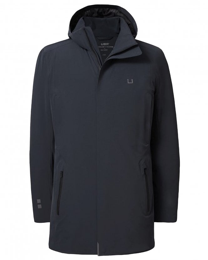 UBR Mens Regulator Tailored Fit Parka Jacket - Black