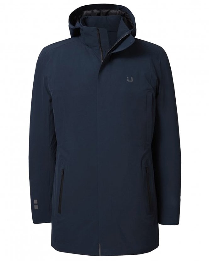 UBR Mens Regulator Tailored Fit Parka Jacket - Navy