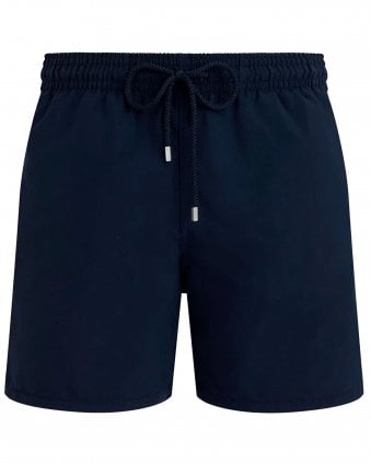Mens Moorea Classic Fit Solid Swim Shorts - Navy (Blue Marine)