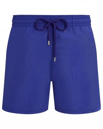 Mens Moorea Classic Fit Solid Swim Shorts - Royal Blue (Versailles)