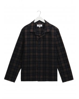 Corey Check Corduroy Shirt Navy Multicolour