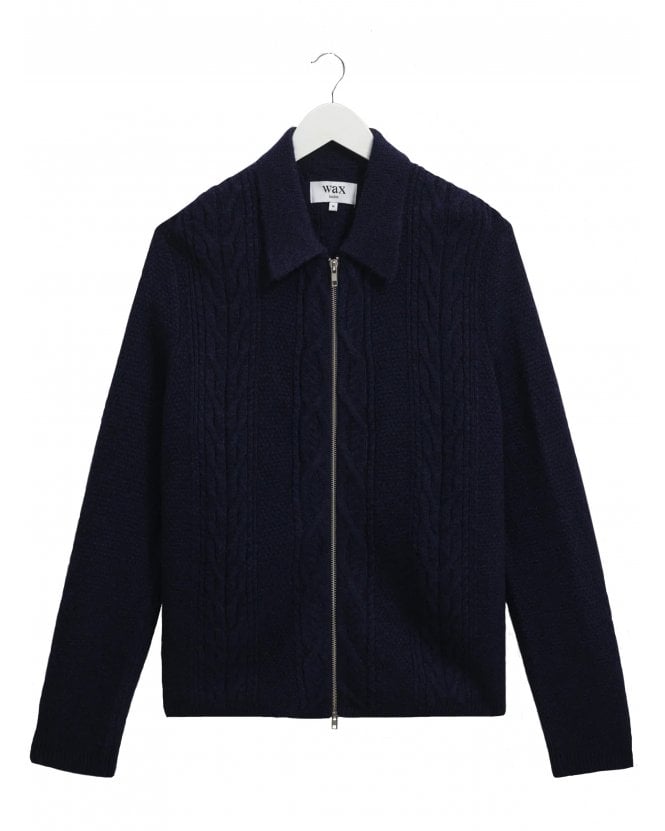 Wax London Mens Friar Brush Knit Cardigan Jacket